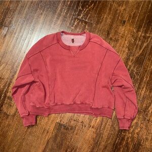 Free People Movement Maroon Sweatshirt